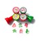 TINYMILLS Rustic Christmas Stampers 24 Pack – Cute Vintage Self-Inking Stampers with Holiday Designs, Santa & Snowman Themes, Fun Christmas Party Favors, Classroom Rewards, Stocking Stuffers